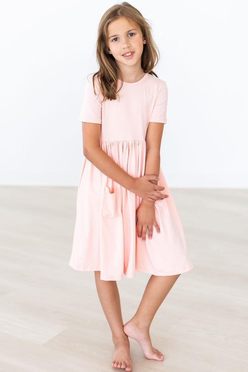 peach-s-s-pocket-twirl-dress Mila &  Rose - Sophia's Style--4T--5